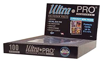 【中古】【輸入品・未使用】10 (Ten) Ultra PRO 4 Pocket Mini Pages (214-D) Designed for Zippered Album UPR 81228