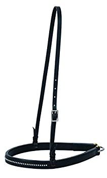 【中古】【輸入品・未使用】WeaverレザーBack inブラックNoseband、ブラック、平均