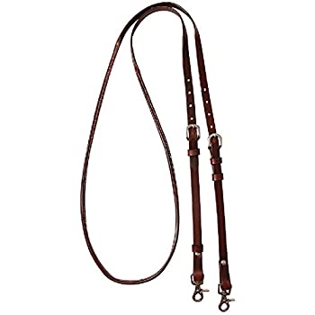 【中古】【輸入品・未使用】Cashel Company 2.4m Adjustable Reins w/Rawhide Trim 2.4m Chocolate