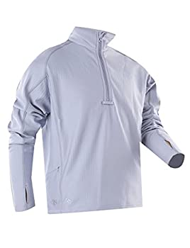 【中古】【輸入品・未使用】tru-specメンズ24?/ 7?Zip Thruグリッドフリーススウェットシャツ グレー