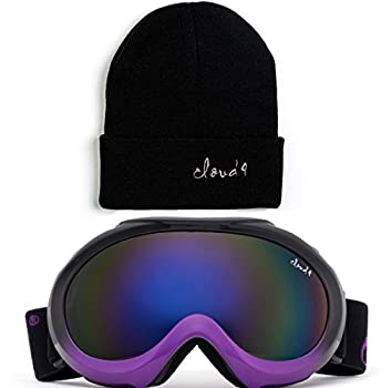 【中古】【輸入品・未使用】Cloud 9 - プロフェッショナル キッズ ボーイズ ガールズ スノーゴーグル シフト防止 デュアルレンズ UV400 保護 3層フォーム スノーボード スキ