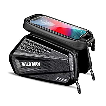 【中古】【輸入品・未使用】WILD MAN 防雨トップチューブフレームバイクバッグ タッチスクリーン携帯電話マウント付き 自転車サイクリング用