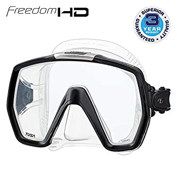 【中古】【インポート品・未当て嵌める】Tusa M1001 Freedom 固定ディスク Scuba Diving Mask - Black スポーツ・アウトドア-ダイビング・シュノーケリング