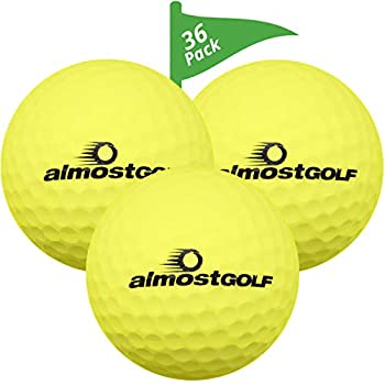 【中古】【輸入品・未使用】(36 Pack Yellow with 5 Tees) - Best practise golf balls on the planet. Perfect for golf training. Solid contact for great feedback. Lim画像