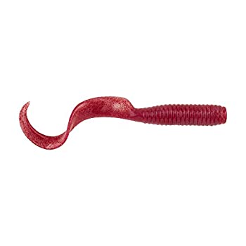 【中古】【輸入品・未使用】Berkley Gulp! 海水用 6インチ グラブ クリア レッド 斑点 4個