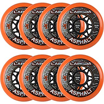 【中古】【インポート品・未当て嵌める】Labeda アスファルト アウトドア インラインホッケーホイール | 76粍 (76粍、8容器に並べる)