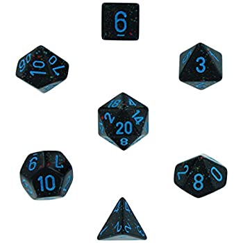 【中古】【39shop】【輸入品・未使用】Polyhedral★7-Die Speckled Dice Set - Blue Stars（新古品）｜アトリエ絵利奈