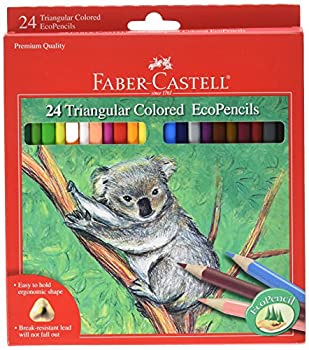 【中古】【39shop】【輸入品・未使用】(24★Count) - Faber-Castell Triangular Coloured EcoPencils - 24 Count(新古品)|アトリエ絵利奈