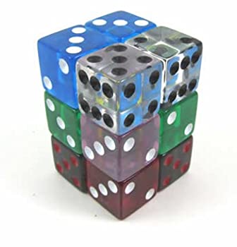 【中古】【39shop】【輸入品・未使用】Assorted★Transparent Squared 16mm D6 12ea(新古品)|アトリエ絵利奈