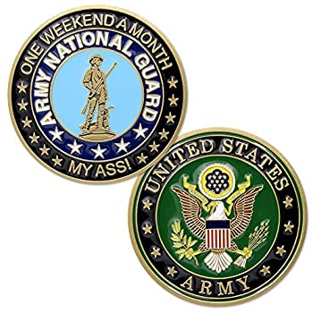 【中古】【輸入品・未使用】アメリカ陸軍National Guard???One Weekend a月Challenge Coin