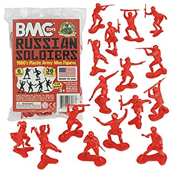 【中古】【輸入品・未使用】BMC クラシック マルクス ロシア プラスチック 陸軍 男性 - レッド 36ピース WW2 兵士 フィギュア 米国製