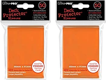 【中古】【39shop】【輸入品・未使用】(100x)★Ultra PRO Orange Deck Protectors Sleeves Standard MTG Colors(新古品)|アトリエ絵利奈