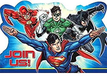 【中古】【39shop】【輸入品・未使用】Amscan★Adventure Filled Justiceリーグ誕生日パーティーはがき、マルチカラー、4?1?/ 4?" x 6?1?/ 4?"（新古品）｜アトリエ絵利奈