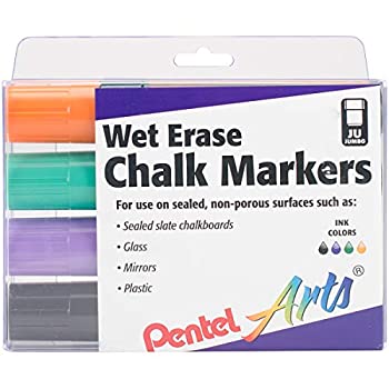 【中古】【39shop】【輸入品・未使用】Pentel★Arts ウェットイレース チョークマーカー チゼルチップ 4 Pack（新古品）｜アトリエ絵利奈