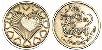 【中古】【輸入品・未使用】My Heart Is In Recovery Bulk Lot of 25 Medallions Bronze One Day At A Time Chips画像