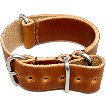 【中古】【輸入品・未使用】DaLucaウォッチストラップ???Naturalダブリン(マットバックル) : 20?mm
