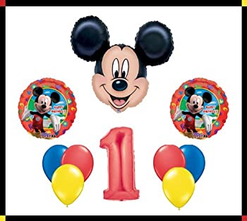 【中古】【インポート品・未当て嵌める】Disney Mickey Mouse Clubhouse \u00271\u0027 Happy Birthday Balloon Set Party Decoration by Anagram [並行輸入品]