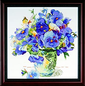 【中古】【39shop】【輸入品・未使用】刺繍★クロスステッチ キット パンジー花 14"&times; 14"のカウント数の 14 [並行輸入品]（新古品）｜アトリエ絵利奈