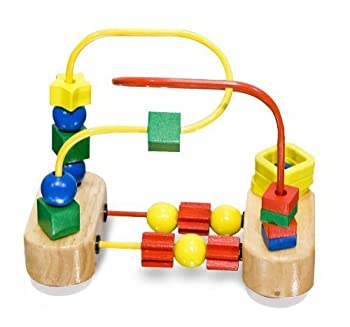【中古】【39shop】【輸入品・未使用】Wooden★First Bead Maze Classic Toy + FREE Melissa & Doug Scratch Art Mini-Pad Bundle [30427] by Melissa & Doug [並行輸入品]（新古品）｜アトリエ絵利奈