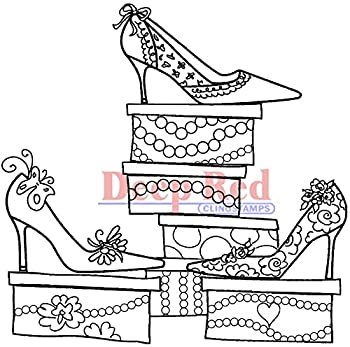 【中古】【39shop】【輸入品・未使用】Deep★Red Cling Stamp 3"X3"-Shoe Sale (並行輸入品) [並行輸入品]（新古品）｜アトリエ絵利奈