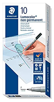 【中古】【39shop】【輸入品・未使用】Staedtler★316 Lumocolor Pen Non-permanent Fine 0.6mm Line Black Ref 316-9 [Pack of 10] ペン (並行輸入品)（新古品）｜アトリエ絵利奈