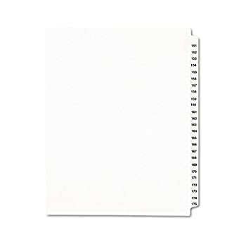 【中古】【インポート品・未当て嵌める】Avery 01336?avery-style法律学的横ずっぽう溜め桶Dividerかた書き: 151???175雁の使い白いこと1書き割り [並行輸入品]