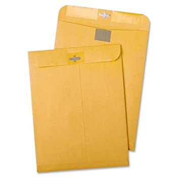 【中古】【輸入品・未使用】Postage Saving Clear-Clasp Kraft Envelopes 10 x 13 Light Brown 100/Box (並行輸入品)