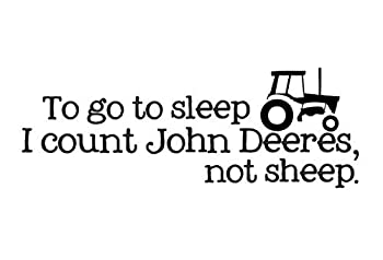【中古】【輸入品・未使用】[Dnven]Dnven DIY To Go to Sleep I Count John Deeres not Sheep Quotes Graphic Wall Decals Stickers Removable Vinyl [並行輸入品]