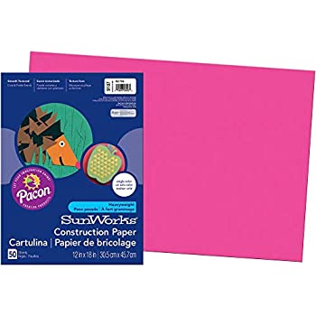 【中古】【輸入品・未使用】Construction Paper 58 lbs 12 x 18 Hot Pink 50 Sheets/Pack (並行輸入品)