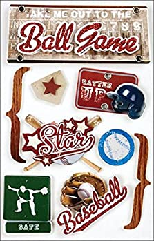 【中古】【輸入品・未使用】Paper House 3D Stickers-Baseball (並行輸入品)