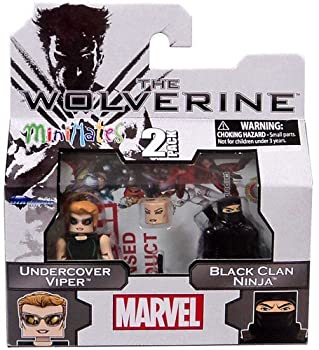 【中古】【輸入品・未使用】Marvel Minimates The Wolverine Series 52 Mini Figure 2-Pack Undercover Viper & Black Clan Ninja [並行輸入品]画像