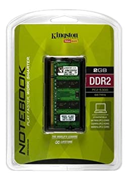 【中古】【輸入品・未使用】キングストン ノートパソコン用メモリー Kingston ValueRAM 2 GB 667MHz DDR2 Non-ECC CL5 SODIMM Notebook Memory 【並行輸入品】