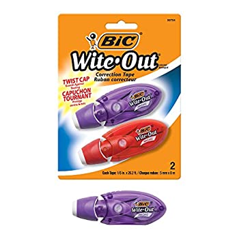 【中古】【輸入品・未使用】BIC Mini Twist Correction Tape White 2-count (Pack of 6) 修正テープ (並行輸入品)