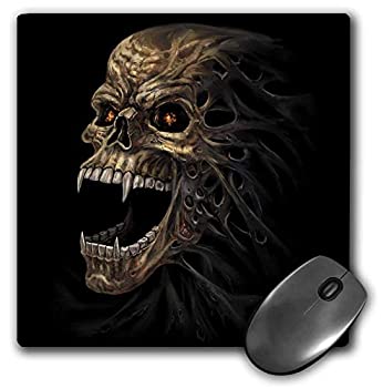 【中古】【輸入品・未使用】3dRose Vampire Skull with Burning Eyes in The Dark Mouse Pad (mp_280164_1) [並行輸入品]画像