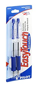 【中古】【輸入品・未使用】EasyTouch Retractable Ball Point Pen Blue Medium Point 2-Count (6-Pack) (並行輸入品)