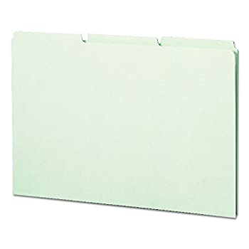 【中古】【輸入品・未使用】Green Recycled Tab File Guides Blank 1/3 Tab Pressboard Legal 50/Box (並行輸入品)