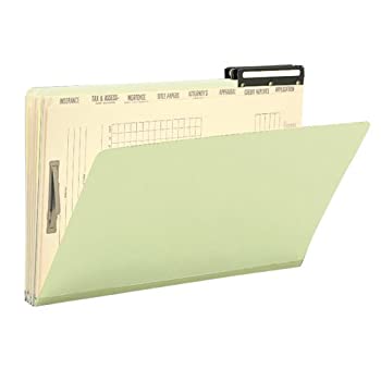 【中古】【インポート品・未当て嵌める】Pressboard Mortgage File Folder with Dividers \u0026 Metal Tab Legal Green 10/Box (並行輸入品) キッチン用品・食器・調理器具-その他
