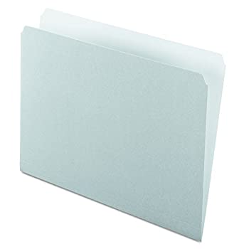 【中古】【輸入品・未使用】Two-Tone File Folders Straight Cut Top Tab Letter Gray/Light Gray 100/Box (並行輸入品)