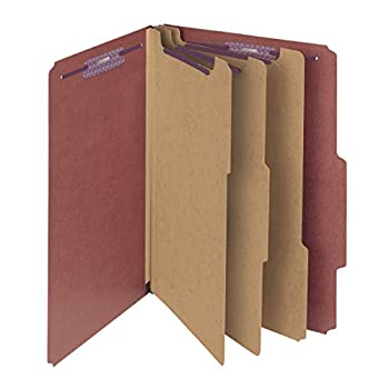 【中古】【インポート品・未当て嵌める】Pressboard Classification Folders Self Tab Legal Eight-Section Red 10/Box (並行輸入品) キッチン用品・食器・調理器具-その他