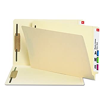 【中古】【輸入品・未使用】Heavyweight Folders Two Fasteners End Tab Legal 14 Point Manila 50/Box (並行輸入品)