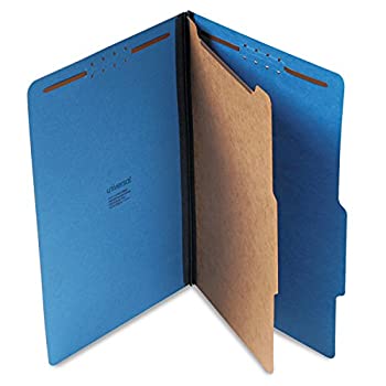 【中古】【39shop】【輸入品・未使用】Pressboard★Classification Folders Legal Four-Section Cobalt Blue 10/Box (並行輸入品)（新古品）｜アトリエ絵利奈