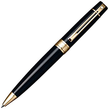 【中古】【輸入品・未使用】Sheaffer 300 Series Glossy Black Ballpoint Pen Featuring Gold Tone Trim ボールペン (並行輸入品)