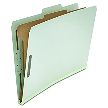 【中古】【輸入品・未使用】Pressboard Classification Folder Legal Four-Section Gray 10/Box (並行輸入品)