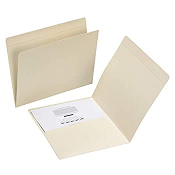 【中古】【輸入品・未使用】File Folders with Media Pocket Straight Top Tab Letter Manila 50/Box (並行輸入品)