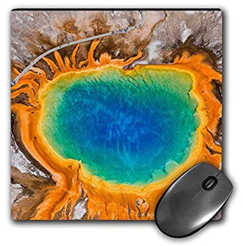 【中古】【輸入品・未使用】3D Rose'Grand Prismatic Spring Yellowstone National Park Wyoming USA' Matte Finish Mouse Pad - 8 x 8' - mp_231990_1 [並行輸入品]画像