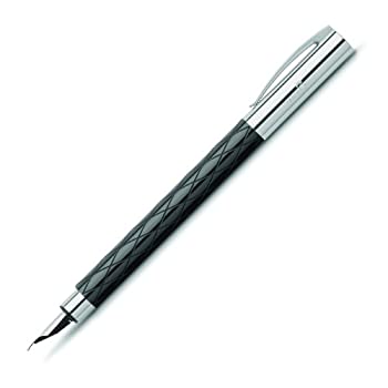 【中古】【輸入品・未使用】Faber-Castell Ambition Rhombus Fountain Pen Black 万年筆 (並行輸入品)