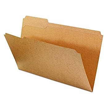 【中古】【輸入品・未使用】Kraft File Folders 1/3 Cut Assorted Top Tab Legal Brown 100/Box (並行輸入品)