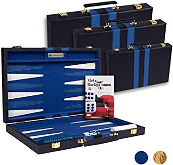 【中古】【輸入品・未使用】Get The Games Out Top Backgammon Set - Classic Board Game Case - Best Strategy & Tip Guide - Available in Small Medium and Large Sizes画像