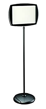 【中古】【インポート品・未当て嵌める】MasterVision Floor Stand Sign Holder Rectangle 15x11 sign 66\"H Black Frame (並行輸入品)"