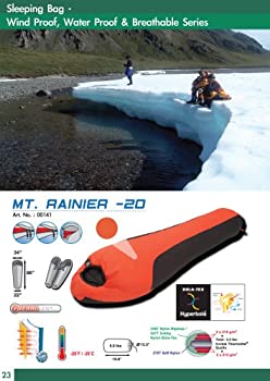 【中古】【インポート品・未当て嵌める】Mummy Sleeping Bag: High Peak Mt. Rainier WATERPROOF ~ MINUS 20 Degree F. -20 Degree F. 141［並行輸入］